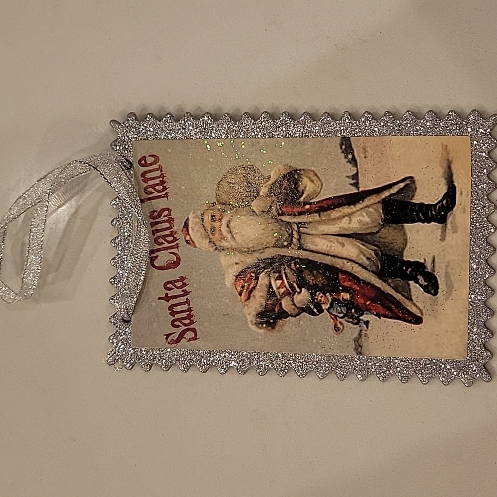 Vintage St Nick Postcard Ornament